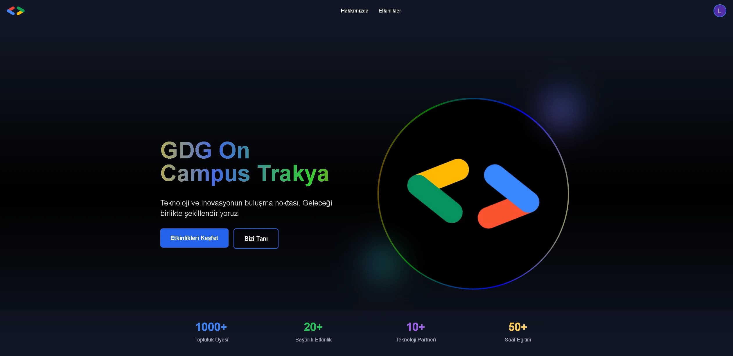 GDG Website screenshot